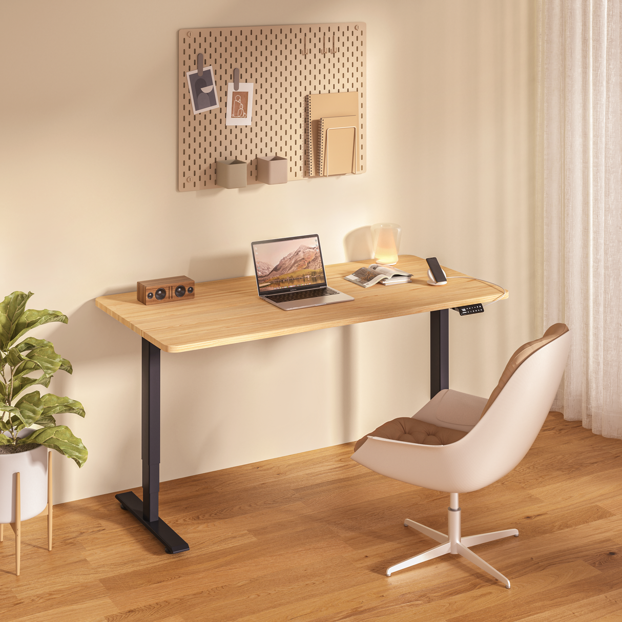 Maidesite S2 Pro - Elektrisch Höhenverstellbarer Schreibtisch 140x70 cm/120x60 cm
