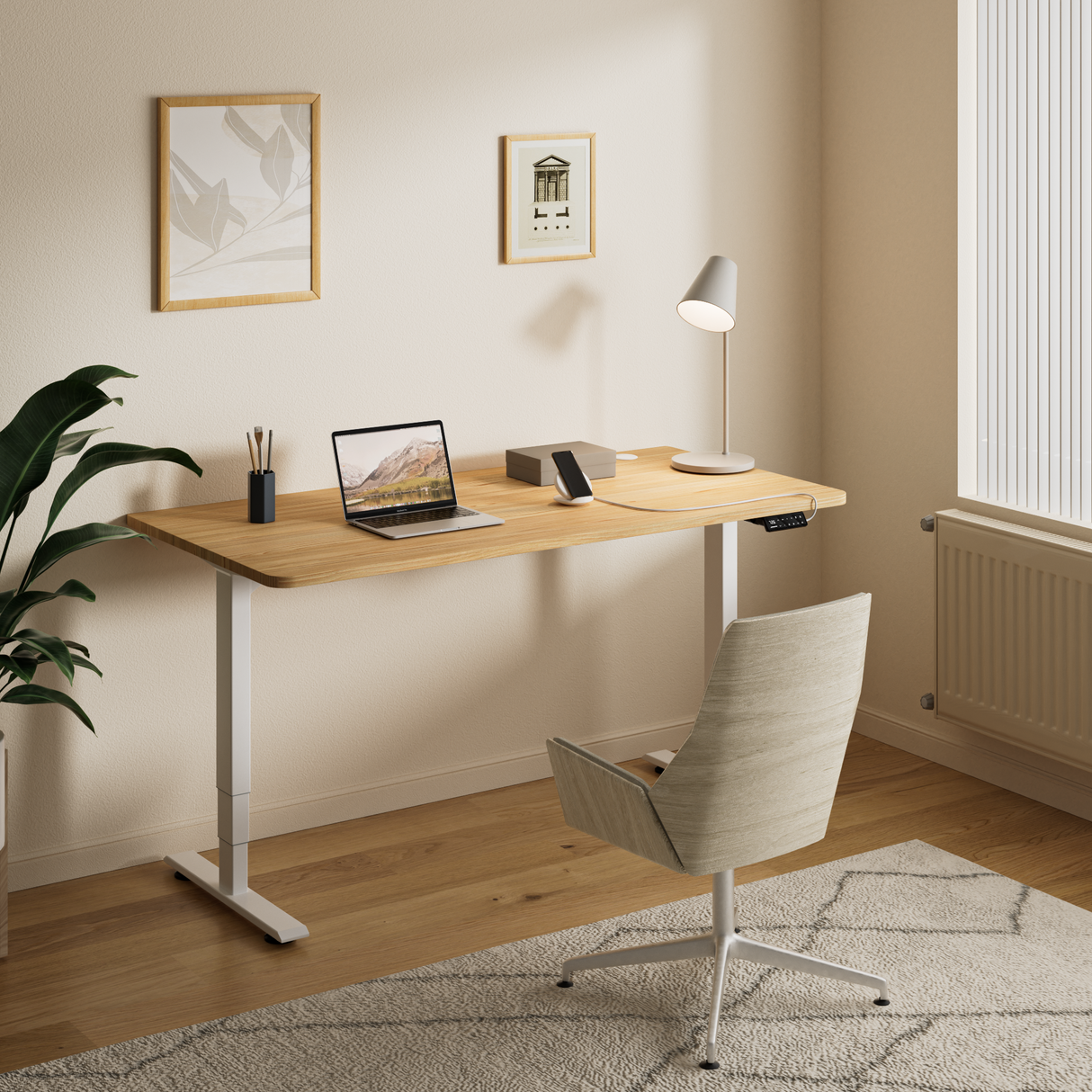 Maidesite S2 Pro - Elektrisch Höhenverstellbarer Schreibtisch 140x70 cm/120x60 cm