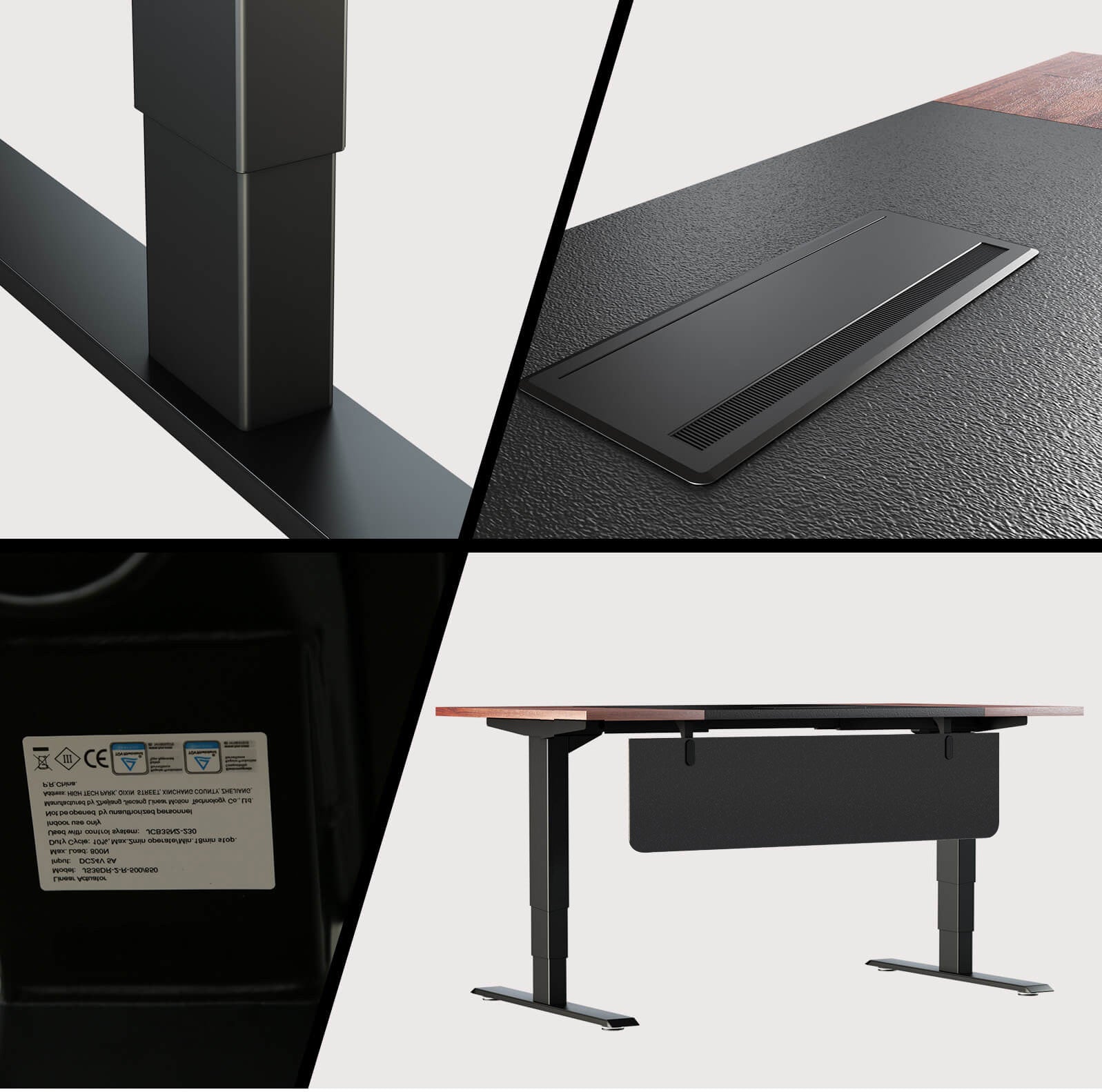 Maidesite SC2 Pro - Höhenverstellbarer Schreibtisch 160x80/180x80 cm