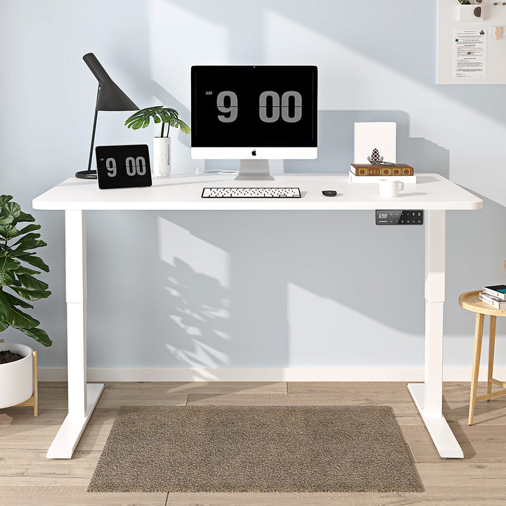 Weiß+Weiß- Elektrisch Höhenverstellbarer Schreibtisch  für das Home Office