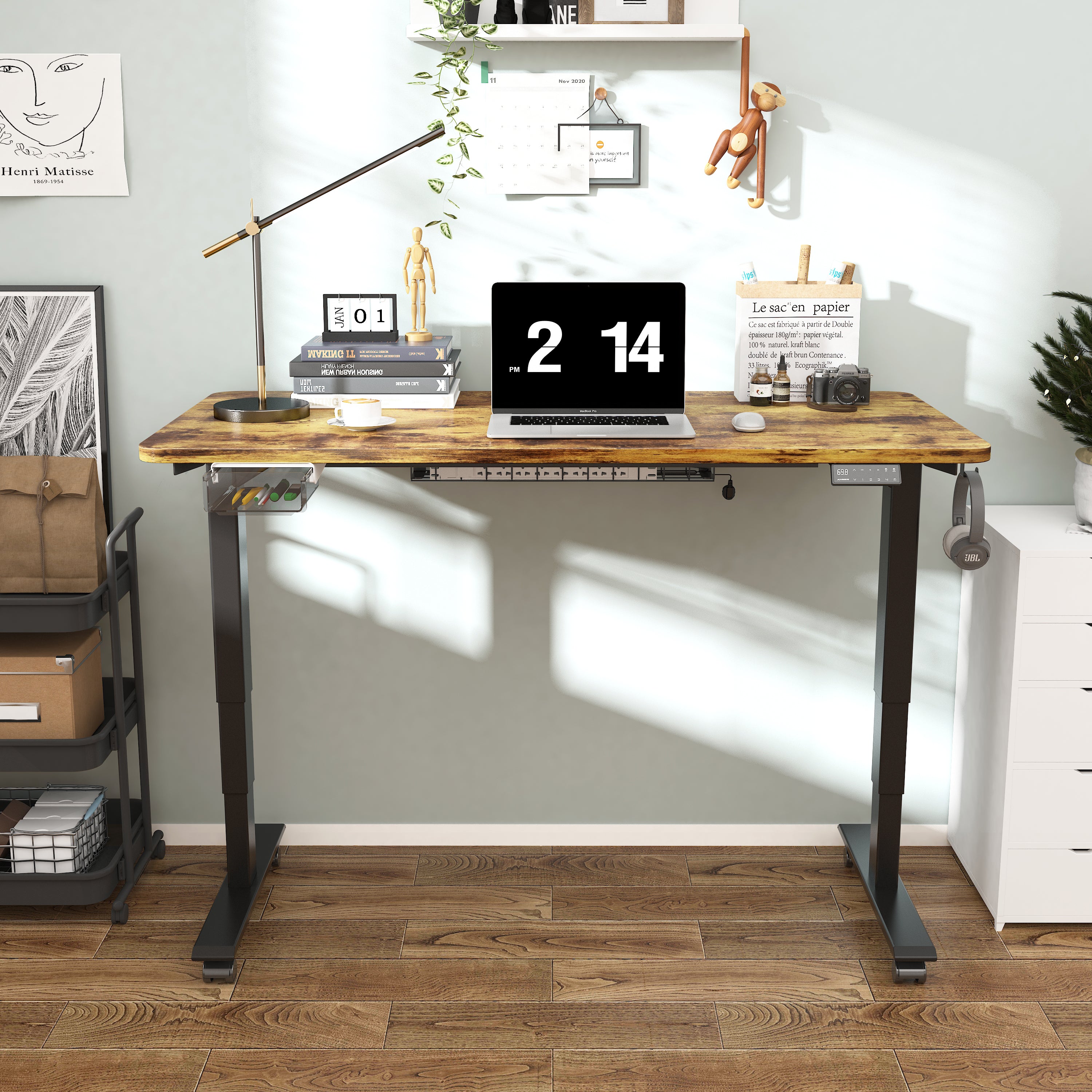 Maidesite S2 Pro Plus - Elektrisch Höhenverstellbarer Schreibtisch 160x80 cm