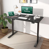 Schwarz+Schwarz- Elektrisch Höhenverstellbarer Schreibtisch  für das Home Office