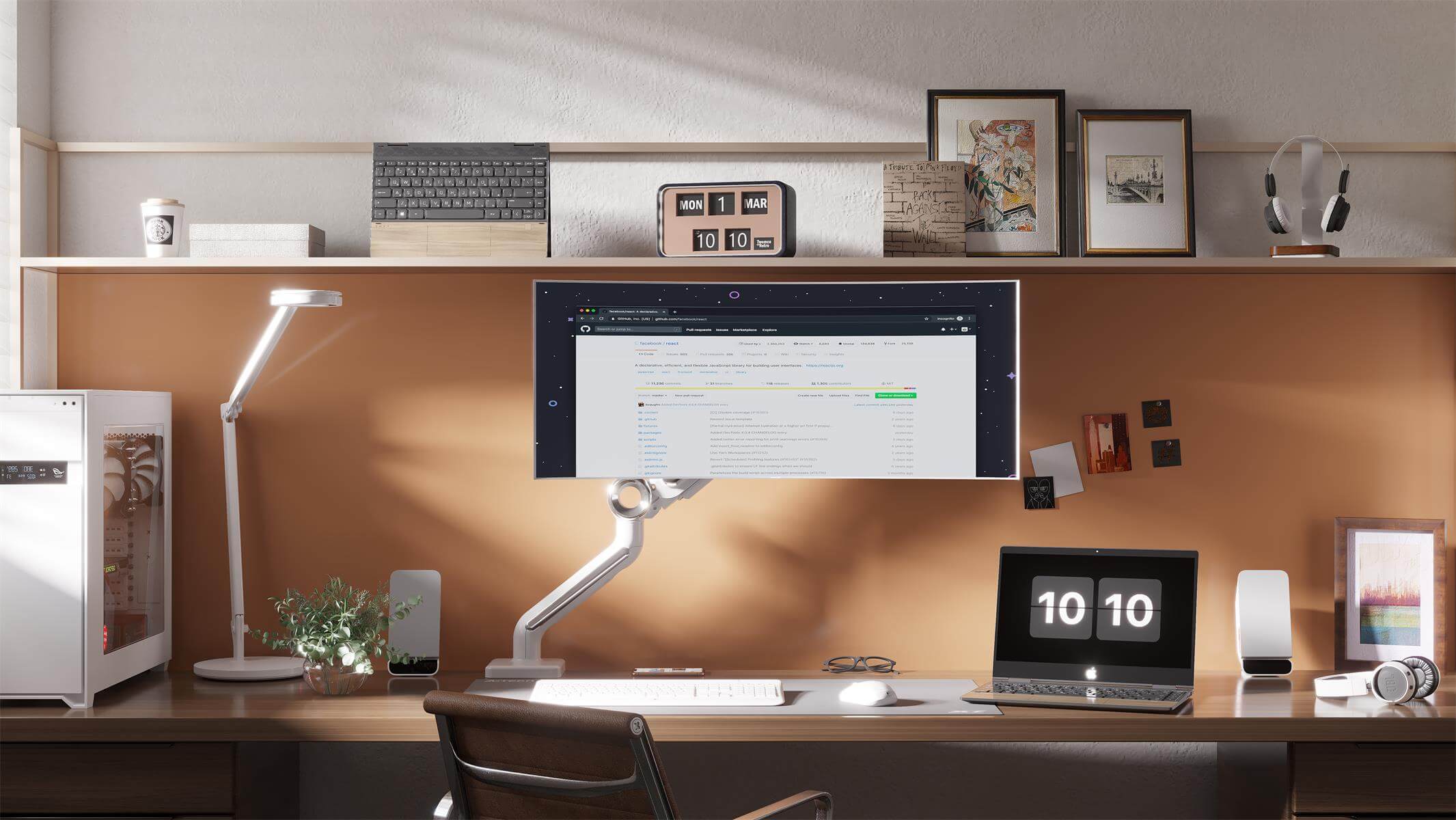 Monitorarm aus Aluminium Tischhalterung Einzelarm